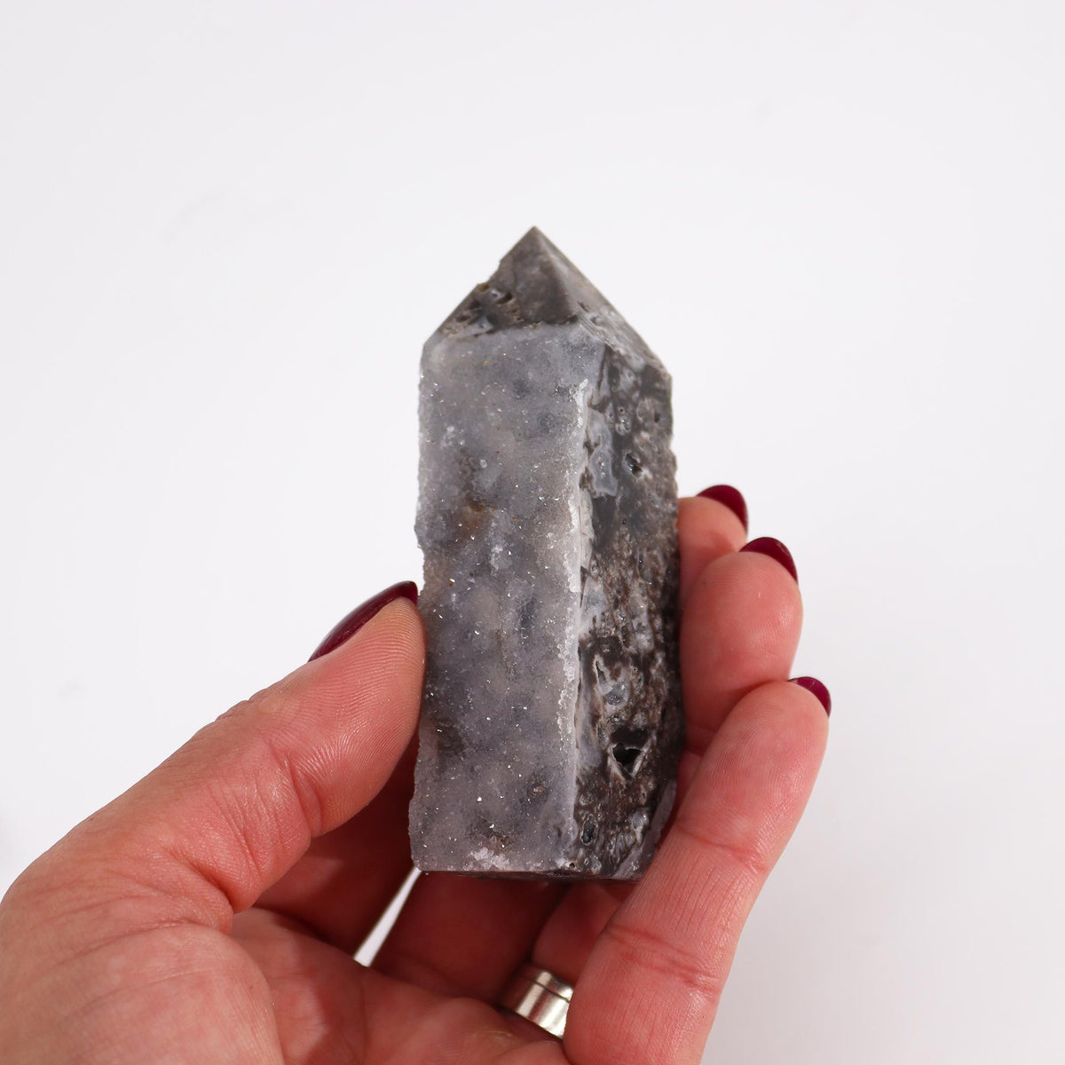 Torres Pulida Laterales de Calcita (aprox 9-11 cm) - Piedras Geodes de Calcita