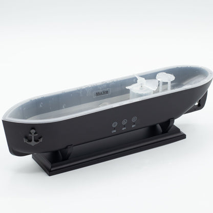 Difusor de aromas con efecto de modelo de barco y LED que cambia de color