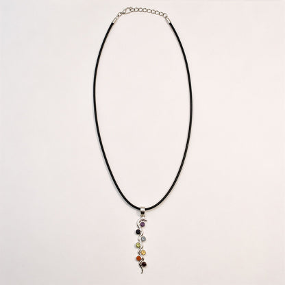 Colgante Devocional Indio - Baño de plata (Cordón de 45 cm) - Chakra de la serpiente