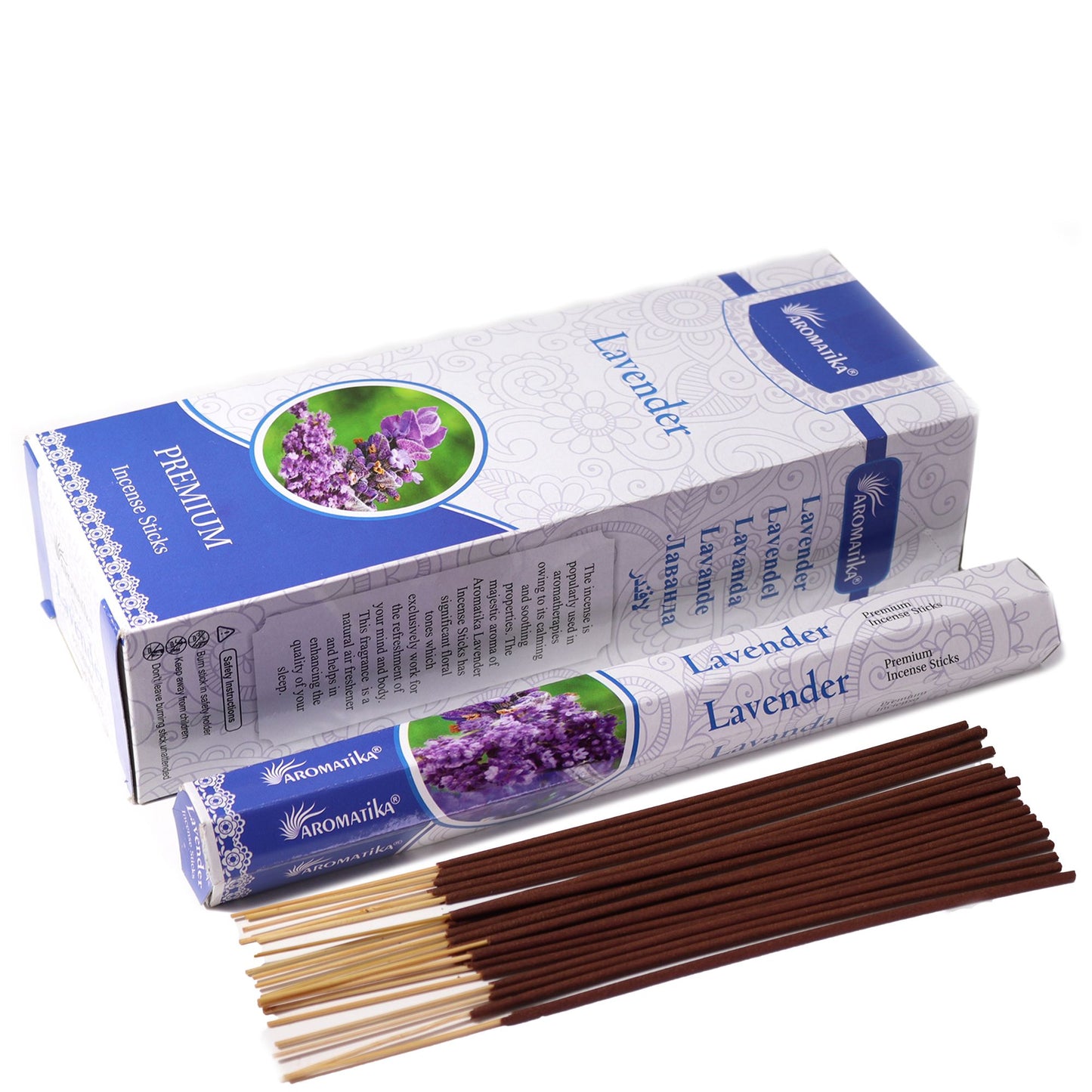 Incienso Hexagonal sin Carbón Aromatika - Lavanda