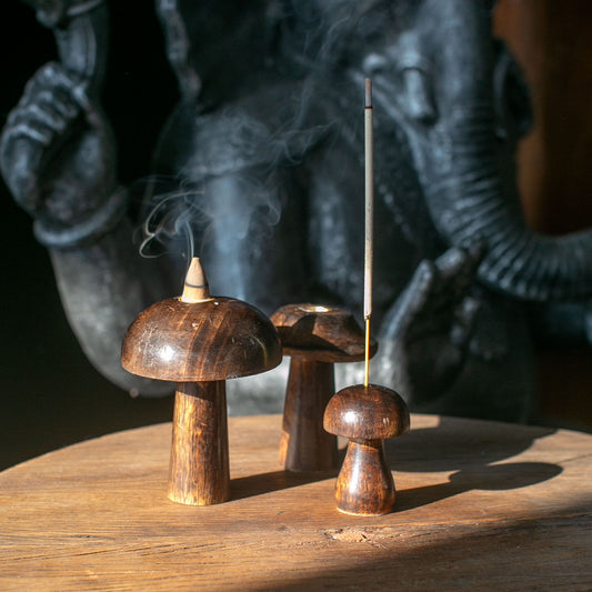 Set de 3 Setas Cono Incienso ((10cm 9cm 8cm) - Soporte de Incienso