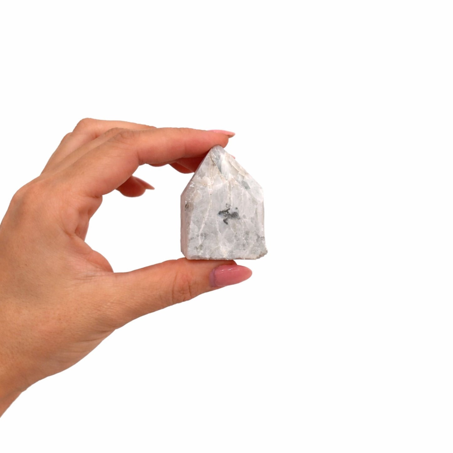 Puntas pulidas de piedra preciosa - Moonstone arcoíris (aproximadamente 5-6 piezas)