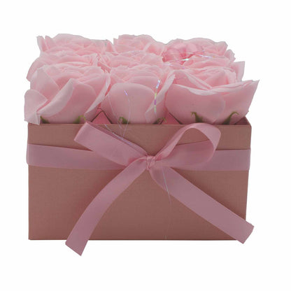 Caja de Regalo - Rosas de Jabón · 9 ud Rosa