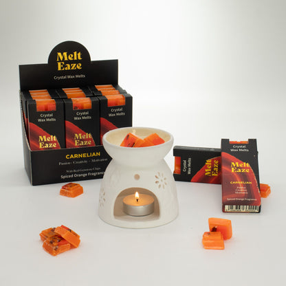 MeltEaze Wax Melts 50g - Fuego de Cornalina - Naranja especiada