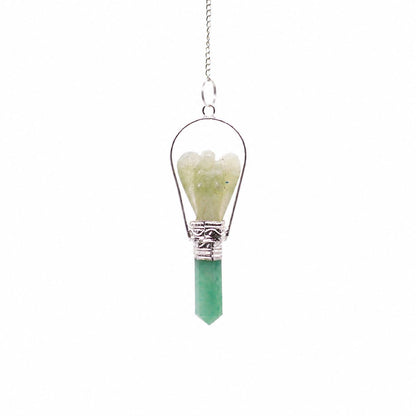 Péndulo ángel aventurina verde