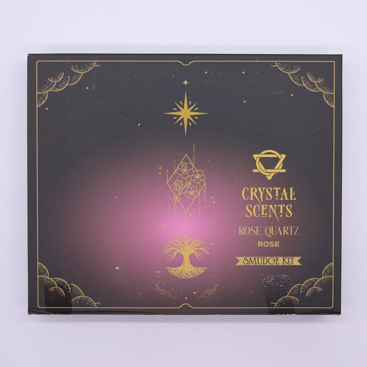 Incienso de purificación con aroma a cuarzo rosa cristal - Rosa - Incienso Smudge de Crystal Scents, Artisan Product