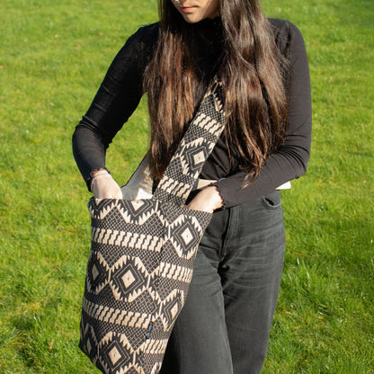 Bolsos Jacquard Naturales – Telar del Desierto – Bolso Tote Nómada