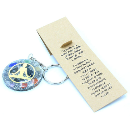 Llavero de poder de orgonita - Buddha 7 Chakras - Llaveros de Orgonita, 7 chakras