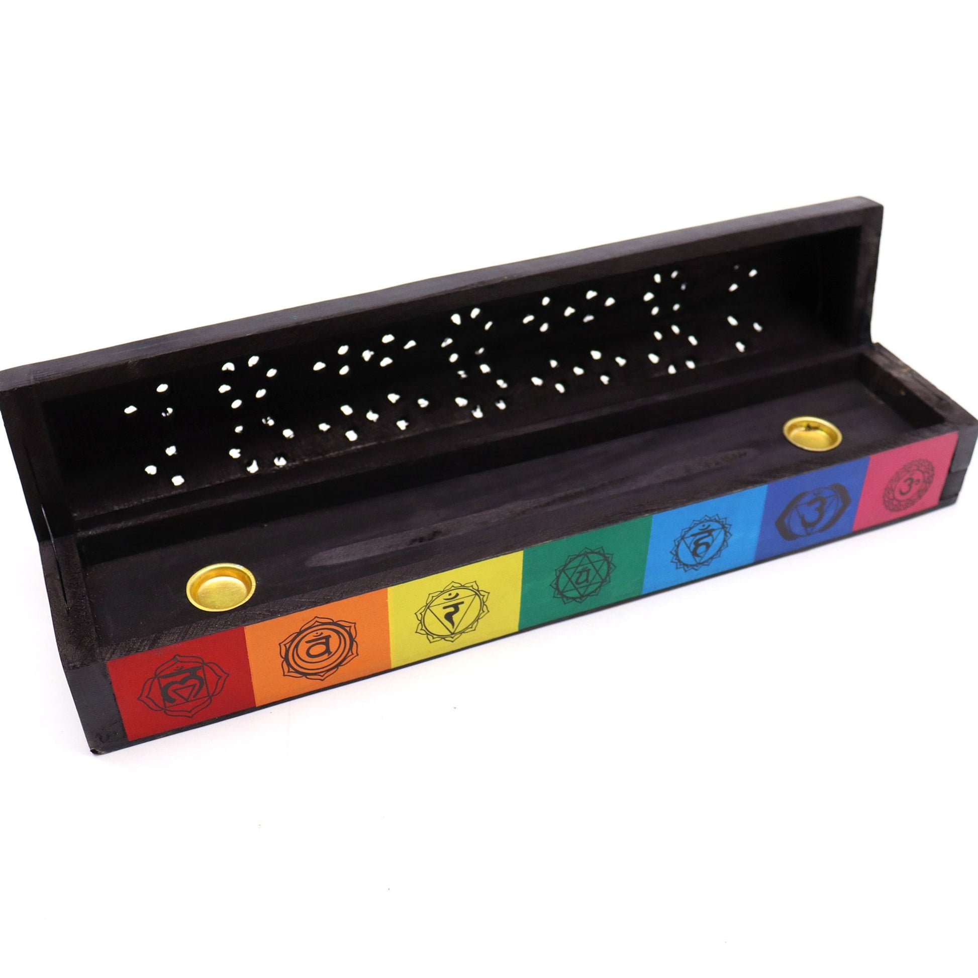 Caja Quemador de Incienso - 7 chakras - Soporte de Incienso