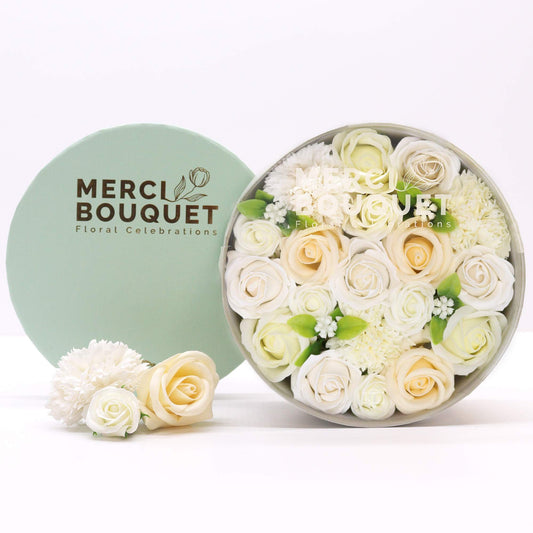 Round Box - Wedding Blessings - White and Ivory