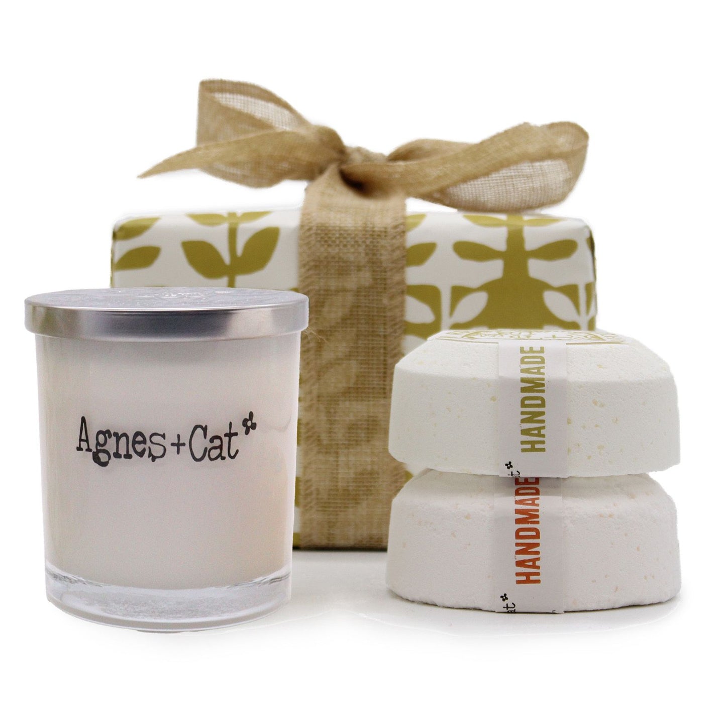 Set de Regalo: Bombas de baño de Clementina & Mor. Roll + Vela de Cítricos frescos