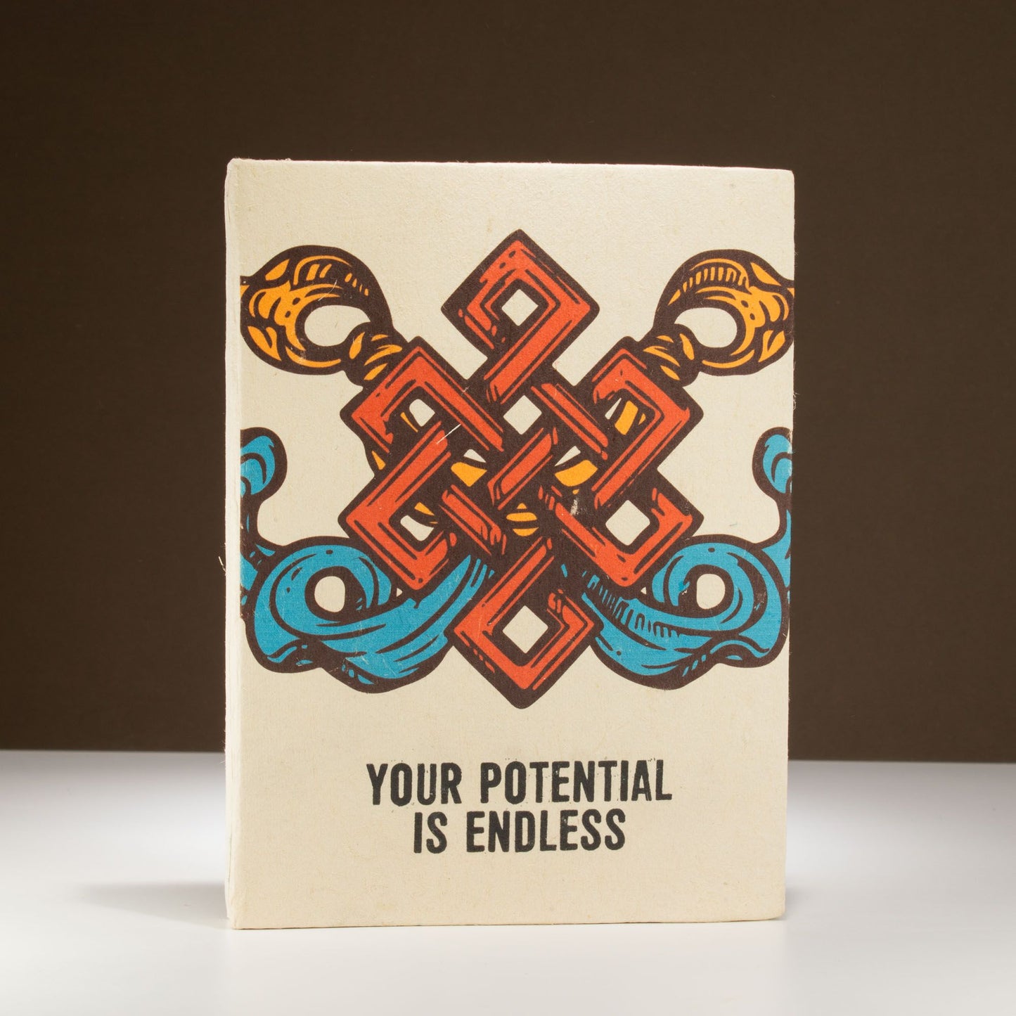 Cuaderno de inspiración Lrg Lokta (21x15cm) - 45 hojas - Tu Potencial - incluye marcador