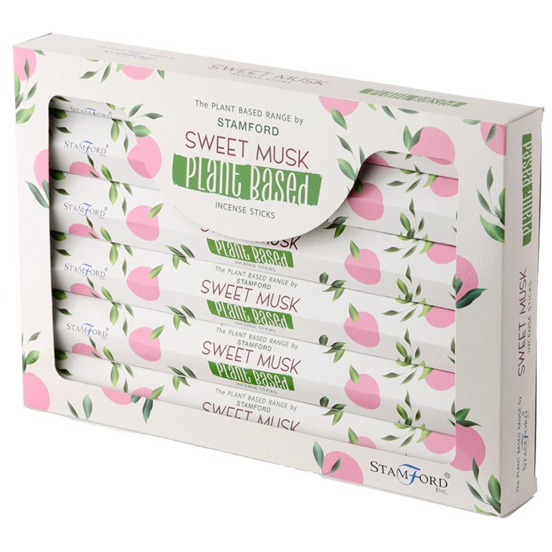 Varitas de Incienso a Base de Plantas - Almizcle Dulce - Varitas de incienso Premium Stamford a base de plantas