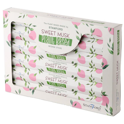 Varitas de Incienso a Base de Plantas - Almizcle Dulce - Varitas de incienso Premium Stamford a base de plantas