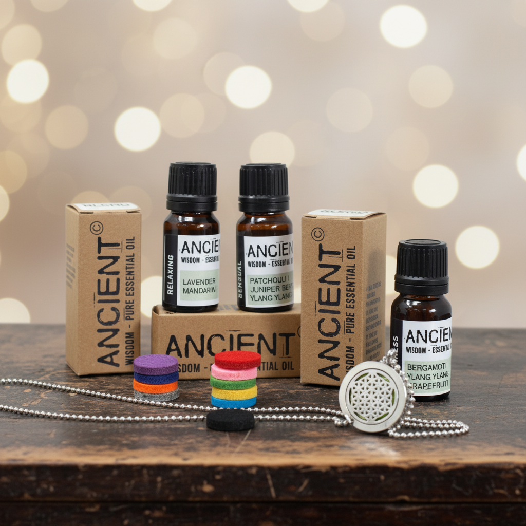 25mm Flower of Life Aromatherapy Diffusers + Essential Oils