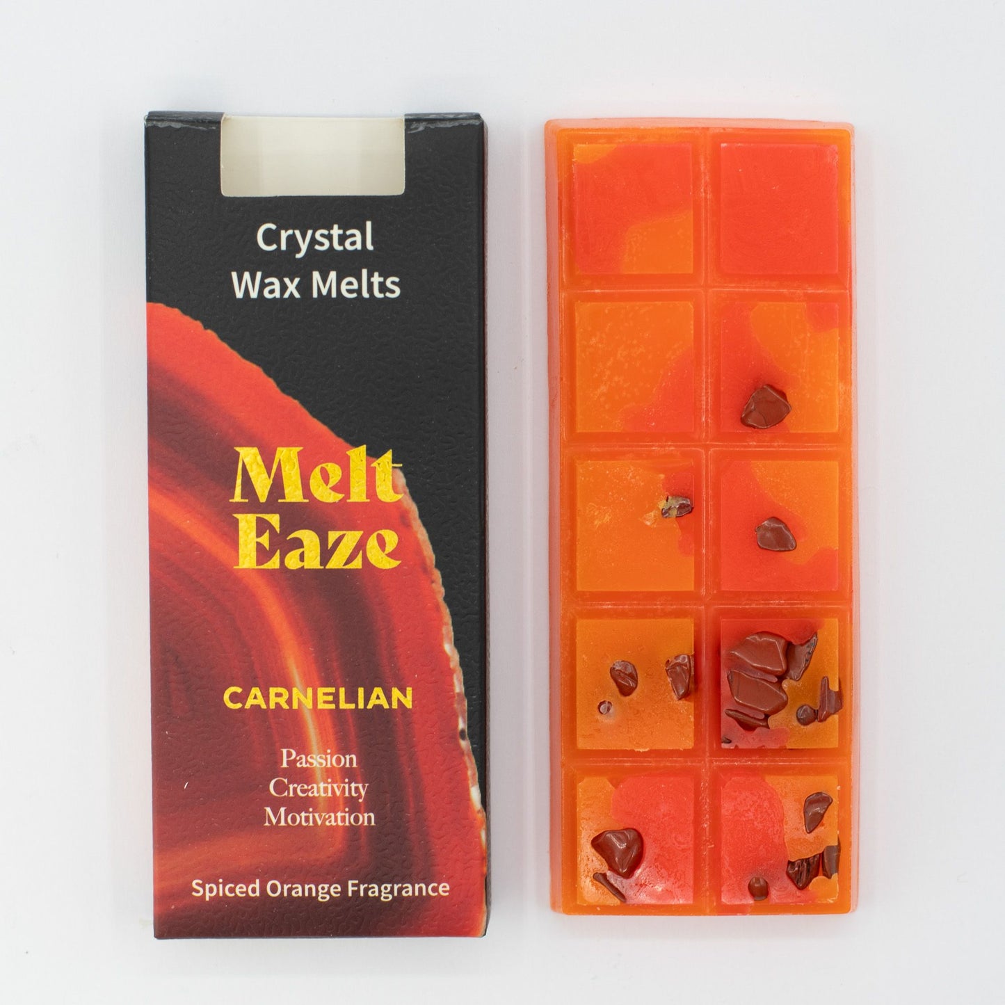 MeltEaze Wax Melts 50g - Fuego de Cornalina - Naranja especiada