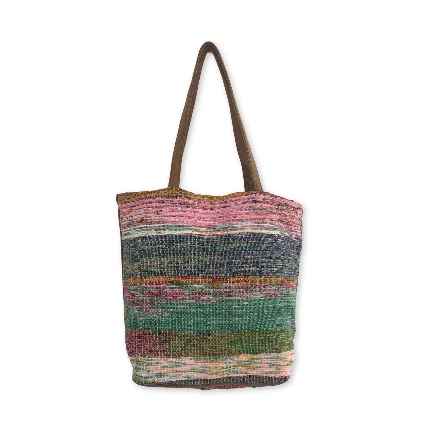 Bolso Grande de Tapetes Reciclados - Tonos Rosa