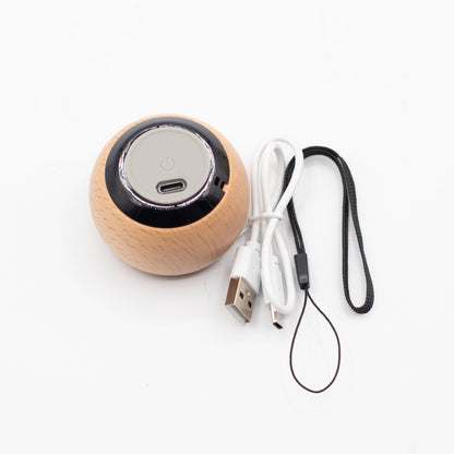 Mini altavoz de madera con Efecto Mandela