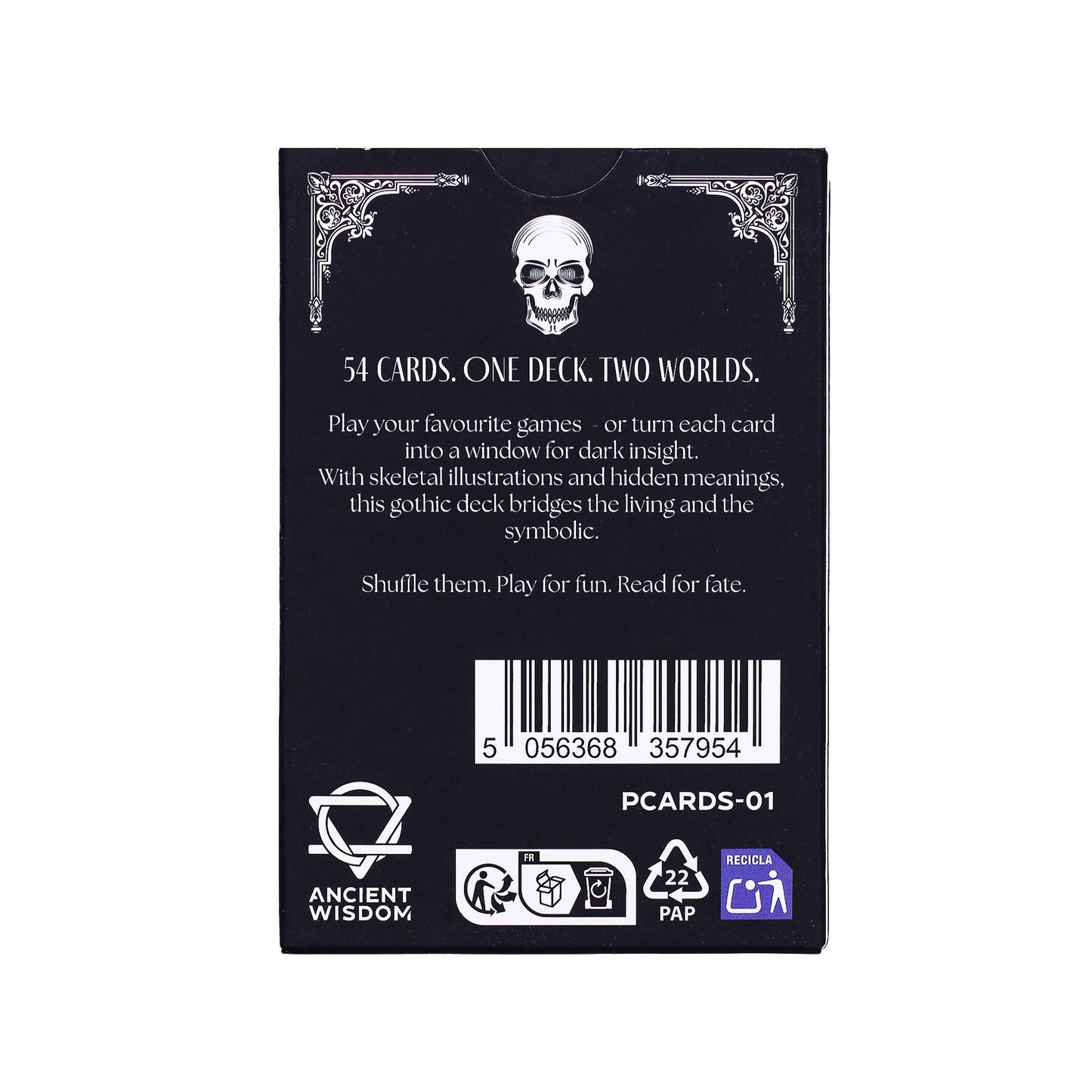 Memento Mori Cartas de juego y de oráculo góticas - Revenda de Cartas de Jogo & Oráculo Para a Sua Loja