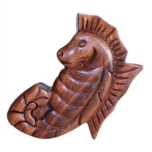 Caja mágica de Bali - caballo de mar - Caja mágica de Bali