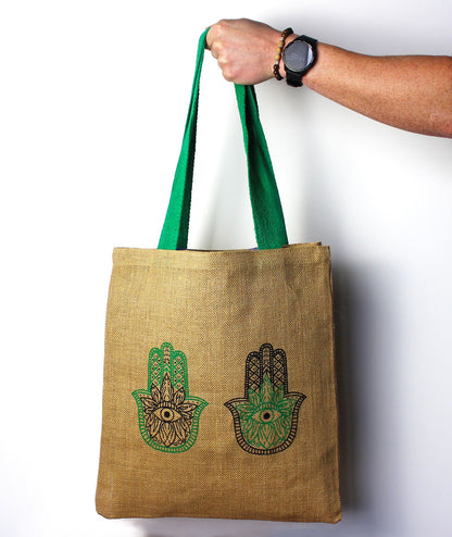 Bolsa de Yute Grande - 3 Diseños ( Aleatorio)