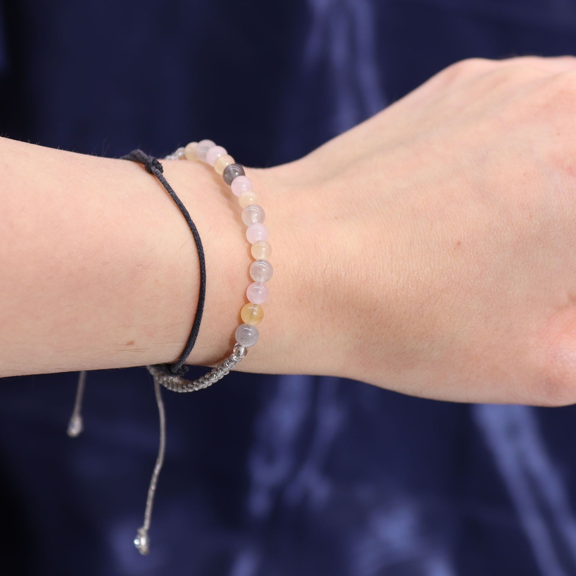 Vela de Cristal del Zodiaco con Pulsera de Piedras Preciosas - Géminis - Velas de cristal del zodiaco con brazalete de piedra