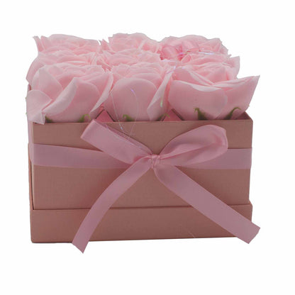 Caja de Regalo - Rosas de Jabón · 9 ud Rosa