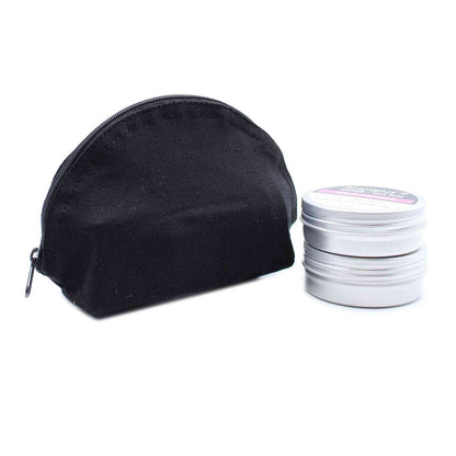 Neceser de algodón negro 10 oz - bolso de luna