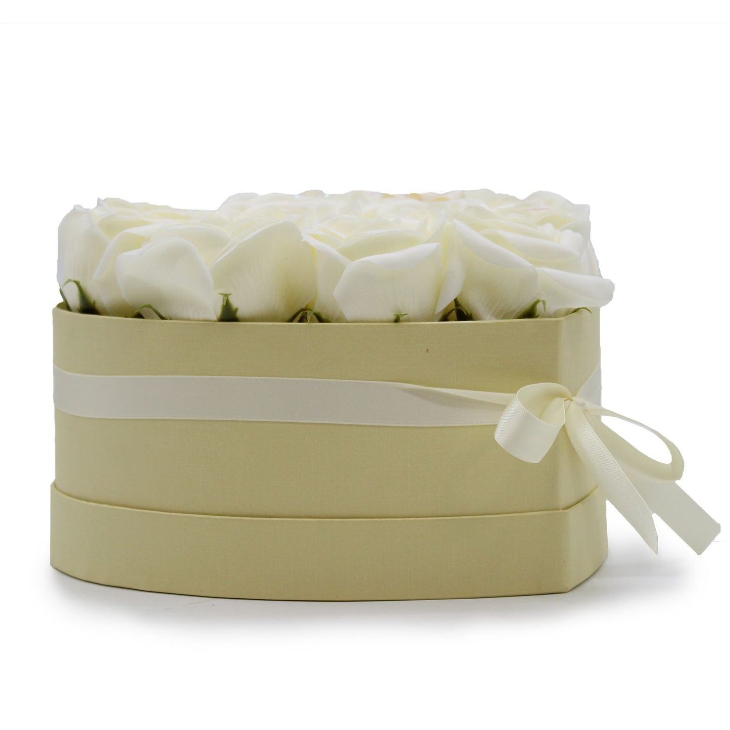 Caja de Regalo - Rosas de Jabón · 13 ud Crema Corazón