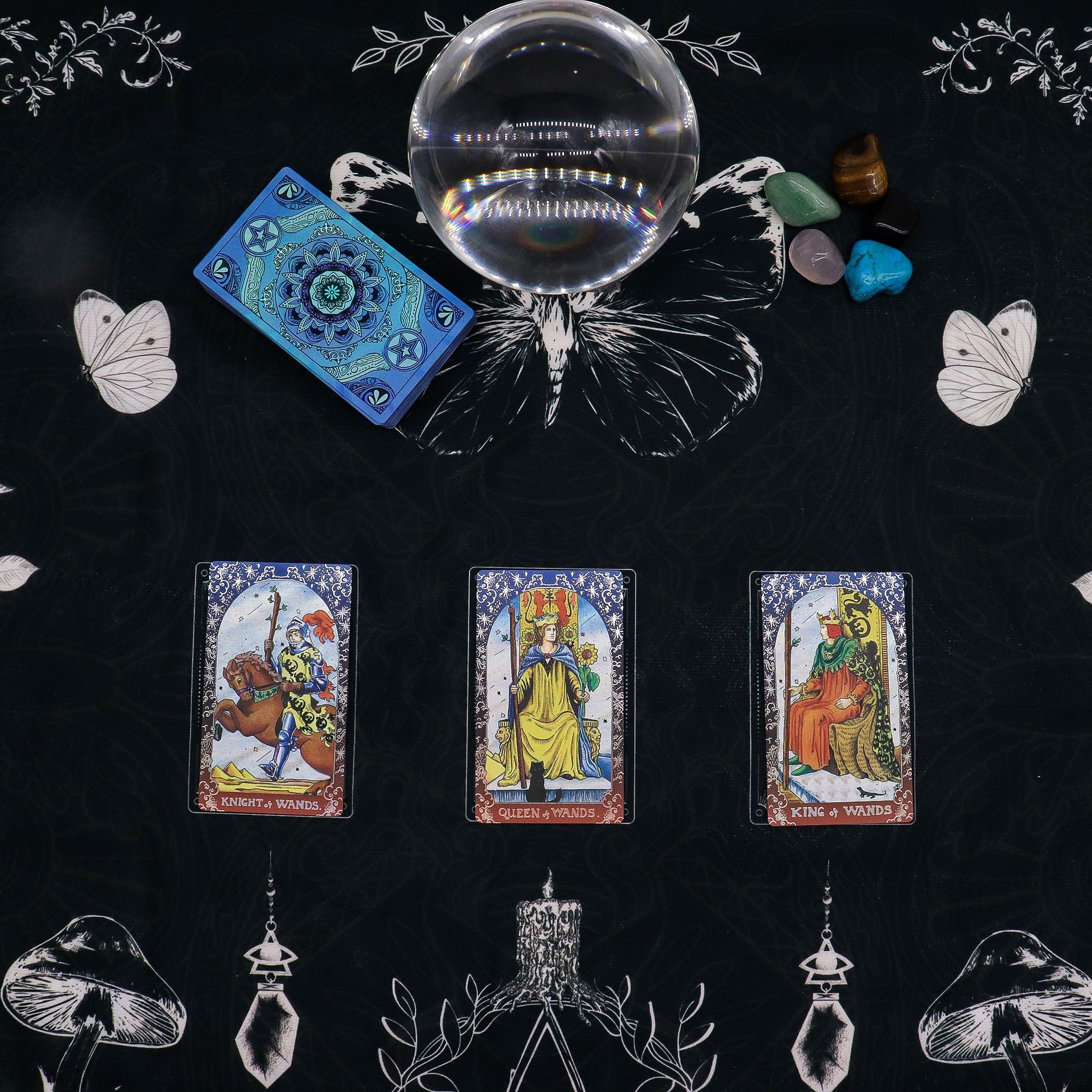 Mantel para lectura de Tarot - Bruja Antigua - Cartas del Tarot y paños de lectura