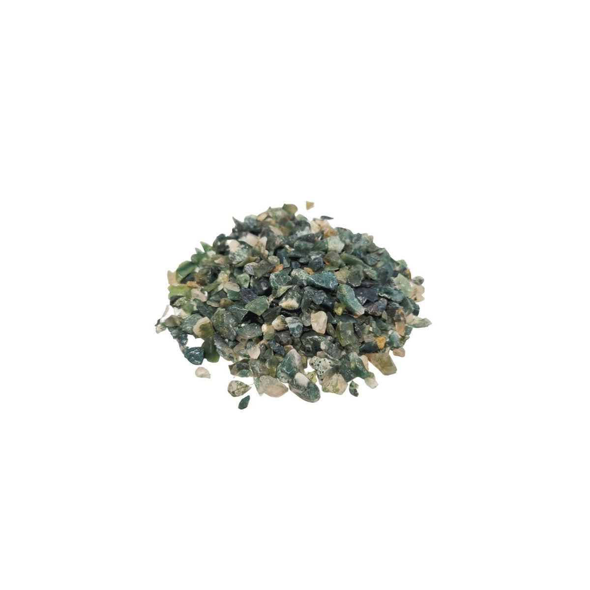 Moss Agate Gemstone Chips Bulk - 1KG - Gemas mixtas