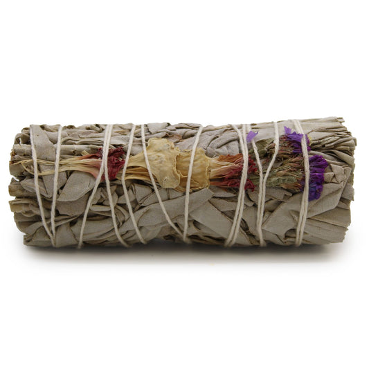 Atado de Hierba - Salvia de Buenas Vibraciones 10 cm - Atados de Smudge – Envuelto individualmente