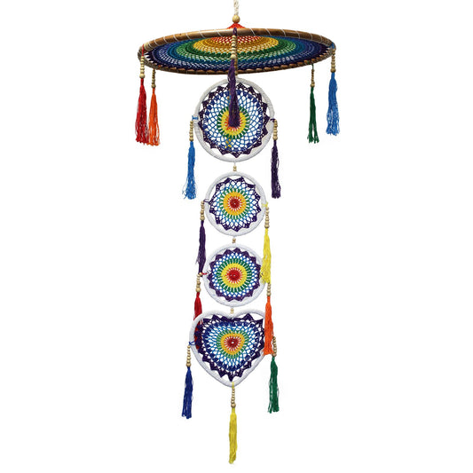 Extra Large Dreamcatcher Drama - Vivid Rainbow