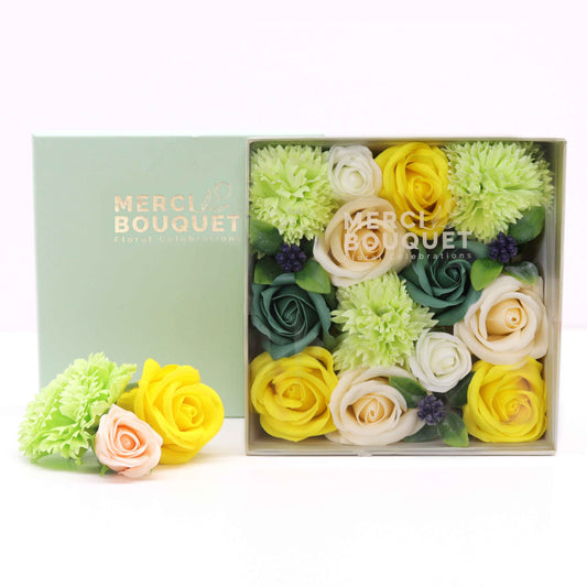 Square Box - Spring Celebrations - Yellow and Greens