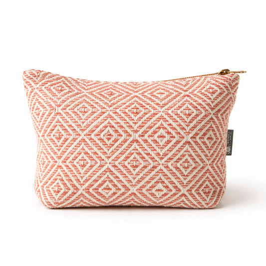 Nomad Sari Indian Jacquard Bolsa de aseo - Laberinto Coral