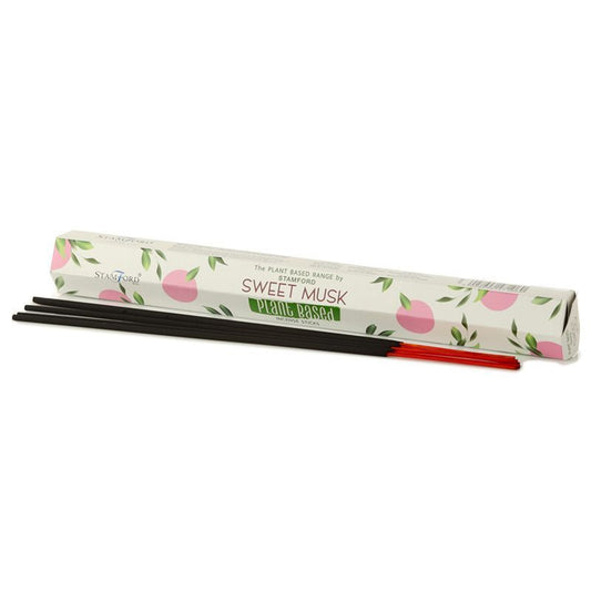 Varitas de Incienso a Base de Plantas - Almizcle Dulce - Varitas de incienso Premium Stamford a base de plantas