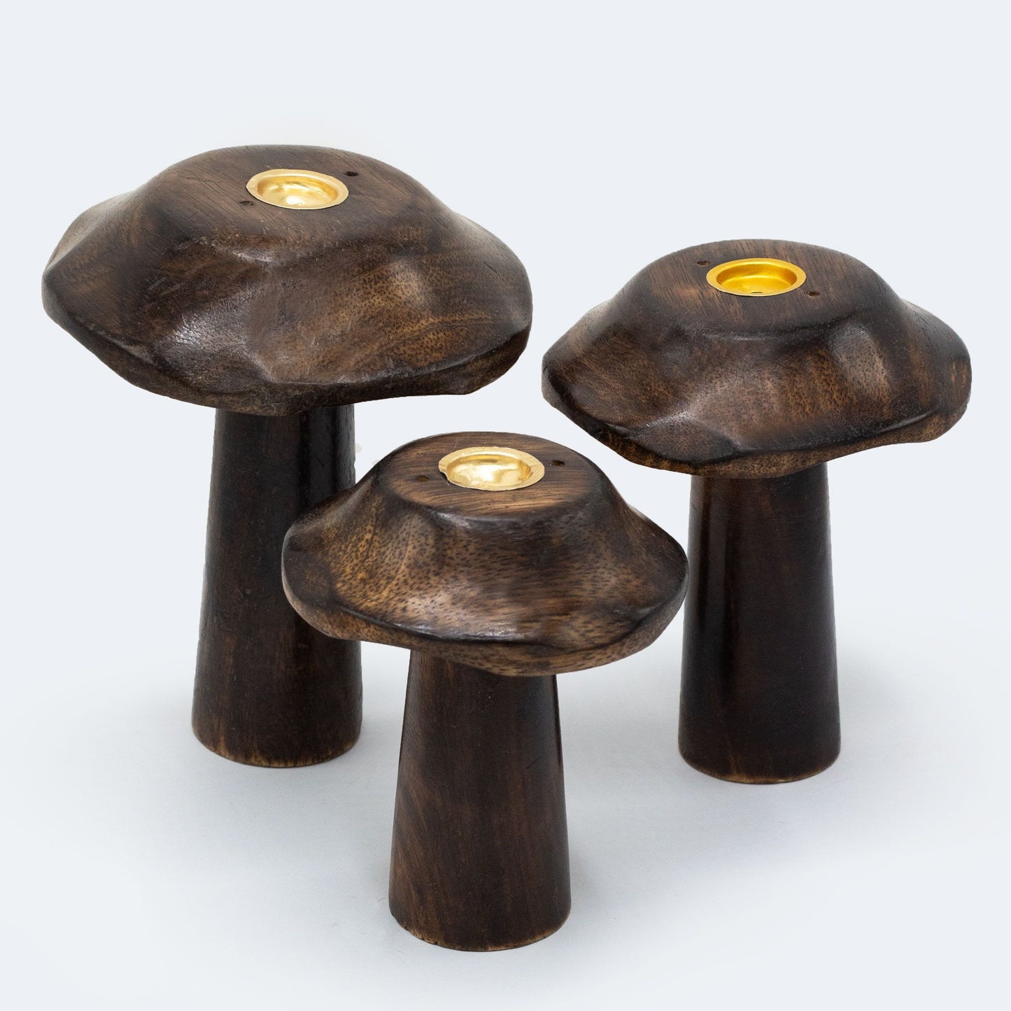 Set de 3 Setas Incienso Cono Plano (13cm 12cm 11cm) - Soporte de Incienso