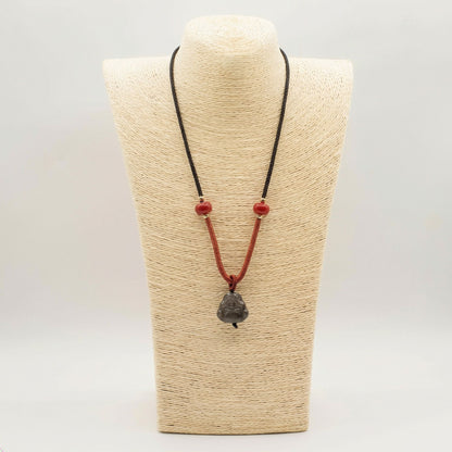 Colgantes geniales de piedras preciosas - Buda de obsidiana Sliver