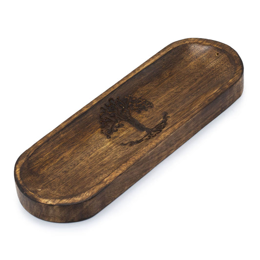 Bandeja grande para incienso 30x10cm - Árbol de la Vida - Soporte de Incienso