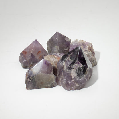 Puntas pulidas de piedras preciosas - amatista grado A (aprox. 5-6 piezas)