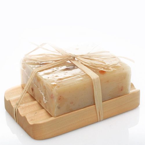 Jabonera de madera Hemu - Acanalada