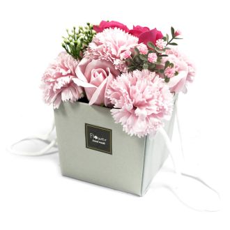 Bouquet Flores Jabón · Rosas Rosas y Clavel
