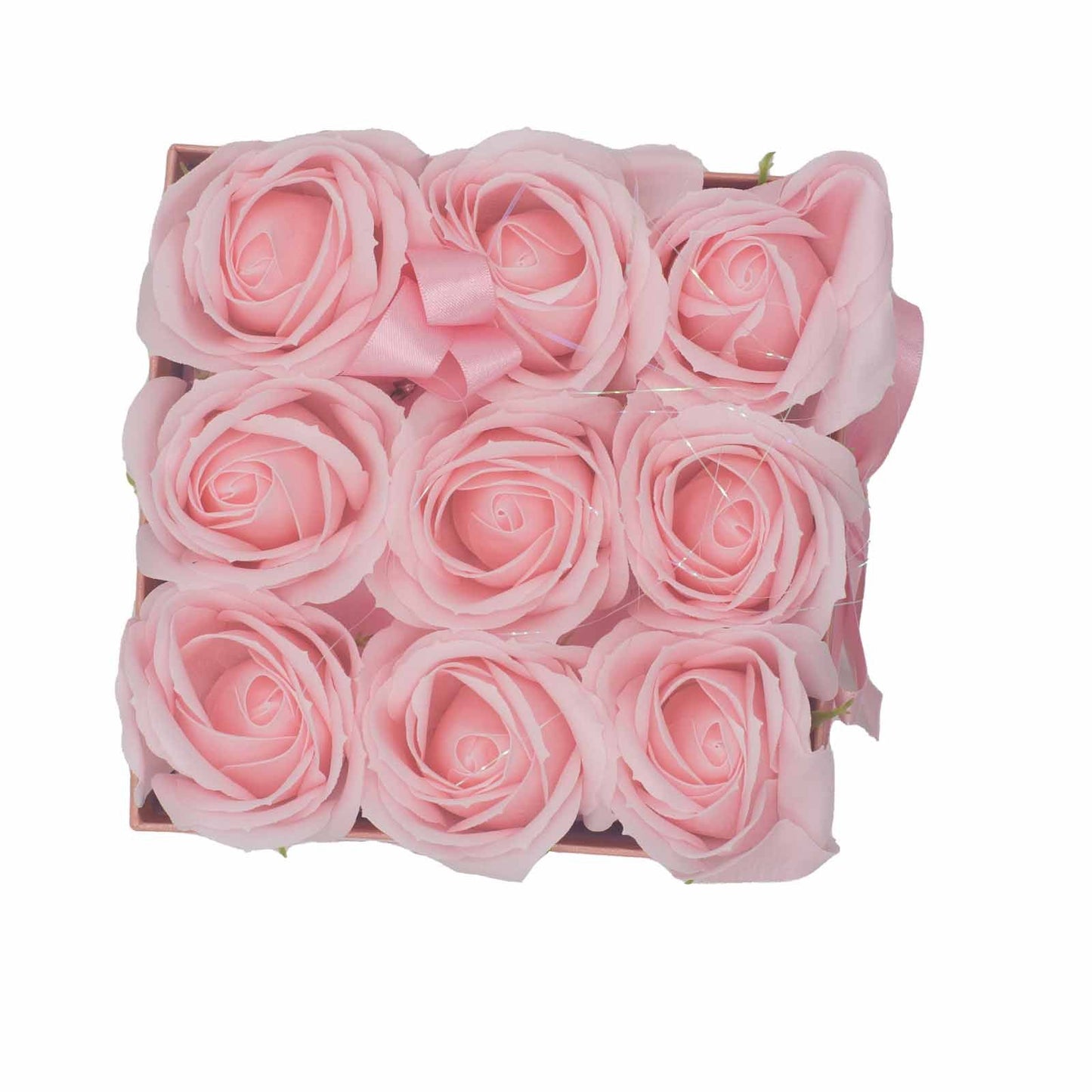 Caja de Regalo - Rosas de Jabón · 9 ud Rosa