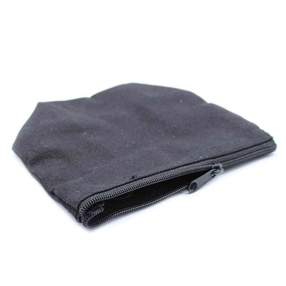 Neceser de algodón negro 10 oz - bolso de luna