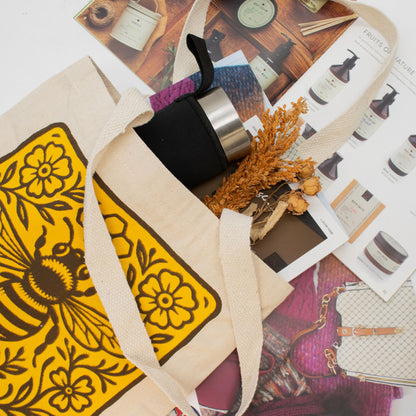 Nomad Sari Icónico Toni Bolsa Tote - Sé amable - Natural 10 oz