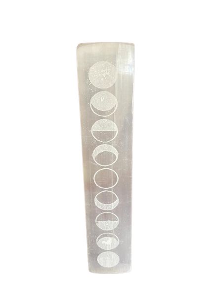 Placa de carga para barra plana de 20 cm - Moon Cycles - Placas de Selenita