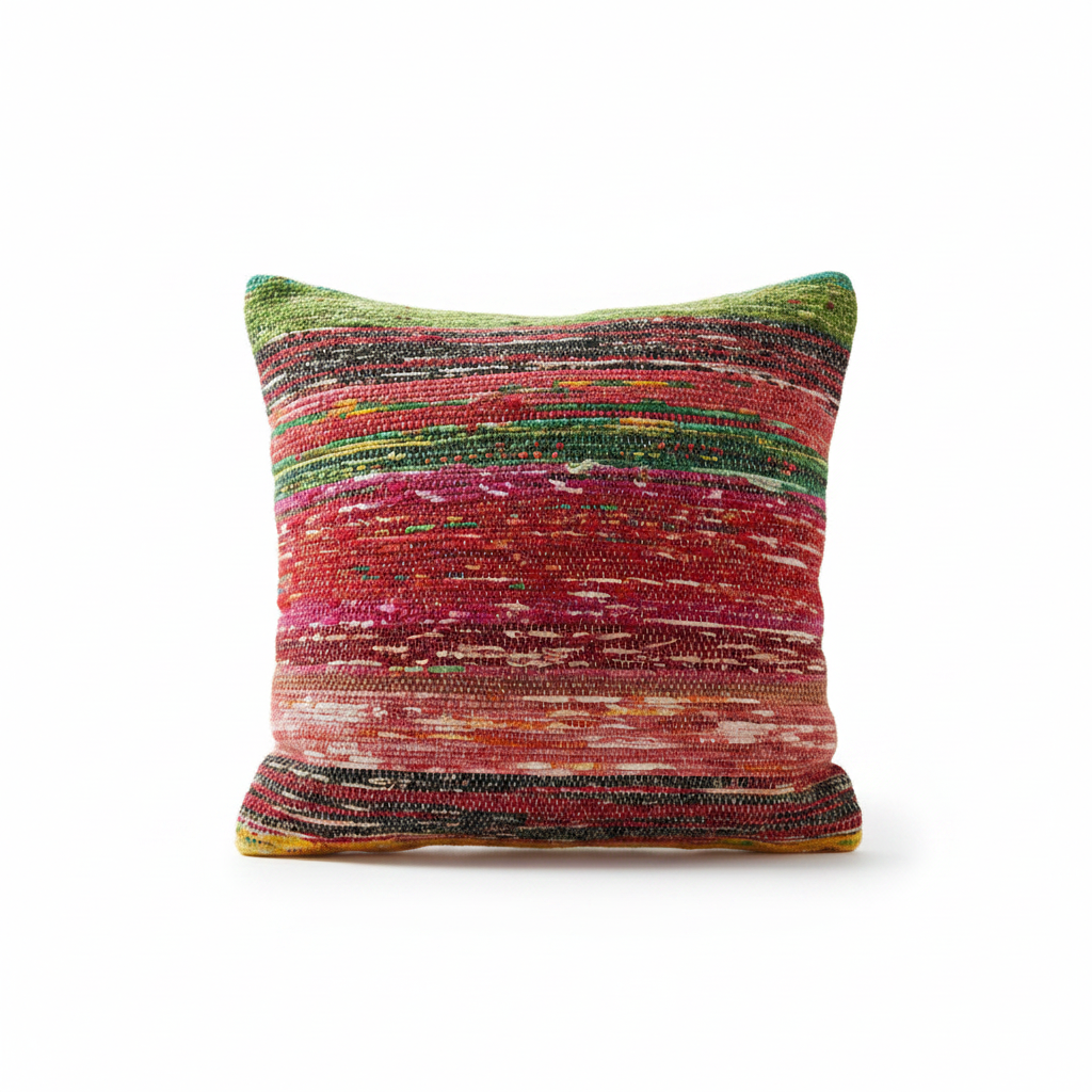 Funda para Cojín de Tapete Reciclado - 40x40cm - Multicolor