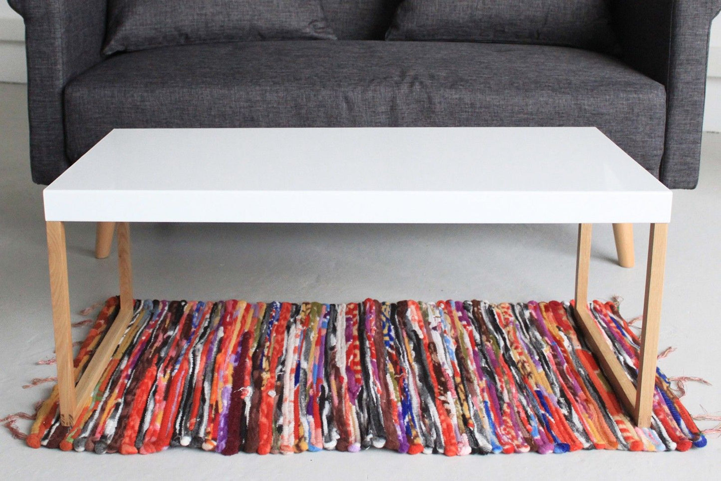 Alfombra pequeña de trapo - 50x90cm