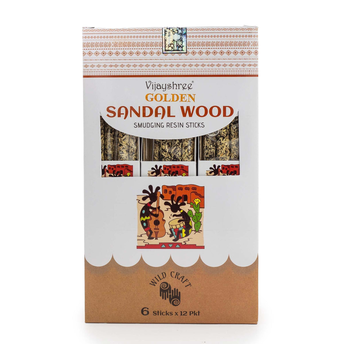 Palitos de resina de sándalo dorado para sahumar - 30 g