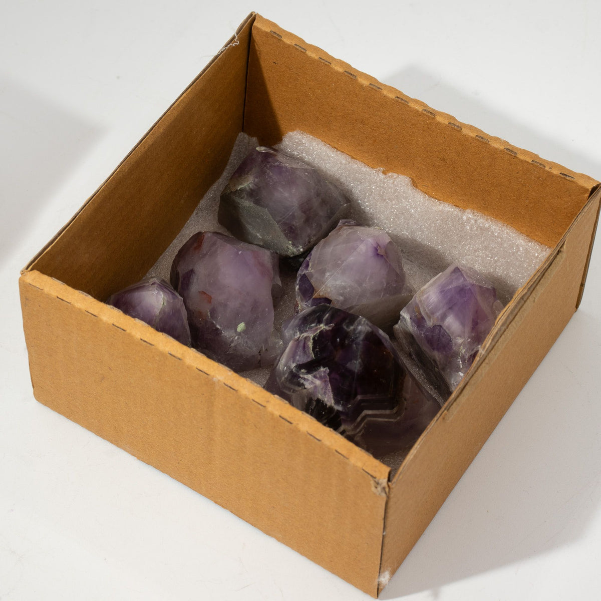 Puntas pulidas de piedras preciosas - amatista grado A (aprox. 5-6 piezas)